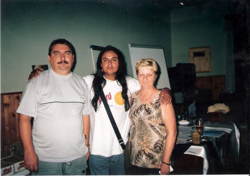 Inti Gonzales,Peru társaságában Simán-2003-ban